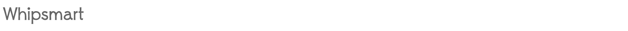 Sample characters Whipsmart Font
